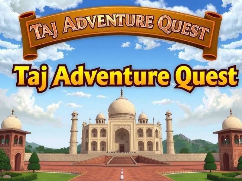 Explore the wonders of Mughal India in Taj Adventure Quest Taj Adventure Quest Game Banner